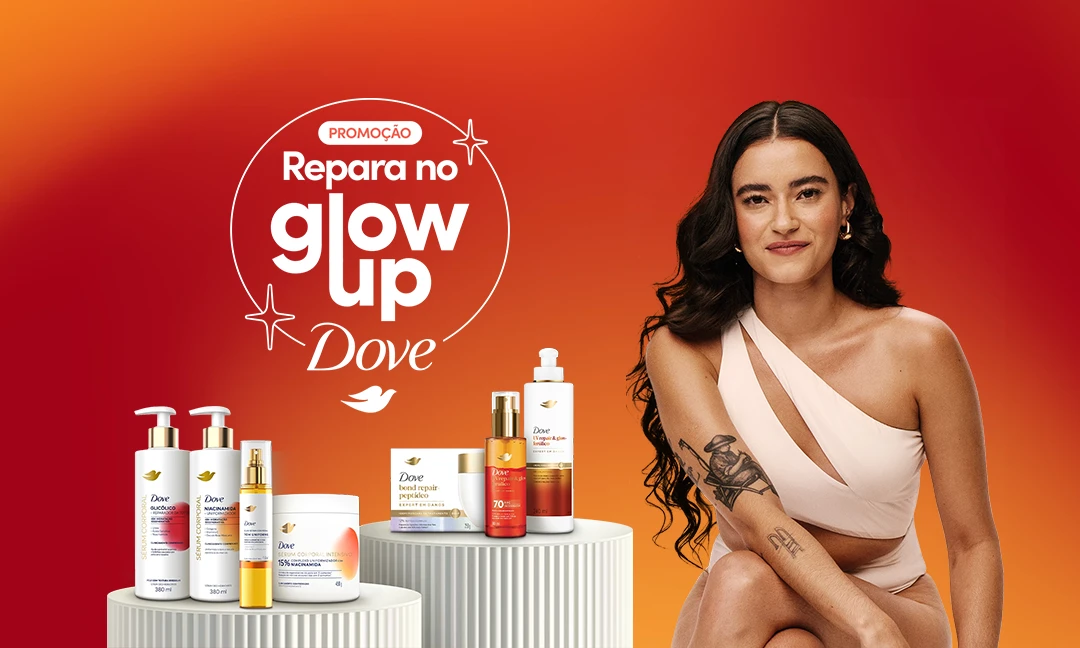 Banner do projeto Dove Glow Up