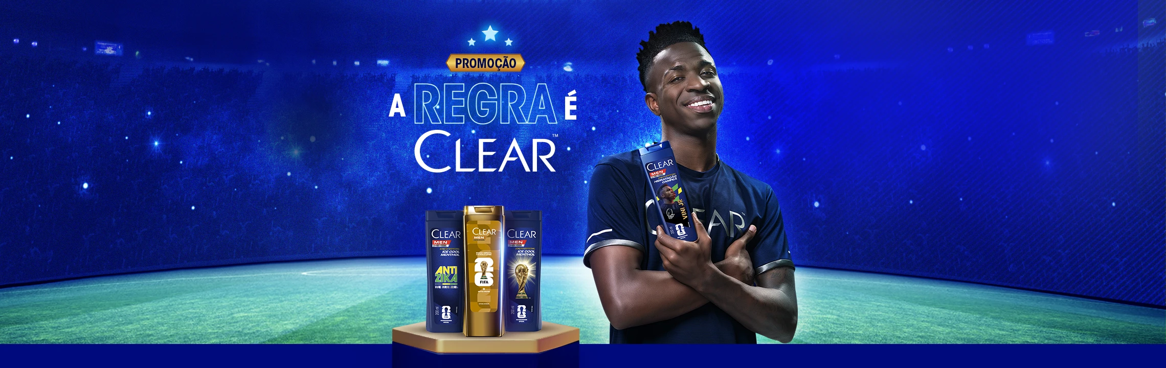 Banner do projeto Clear na Copa