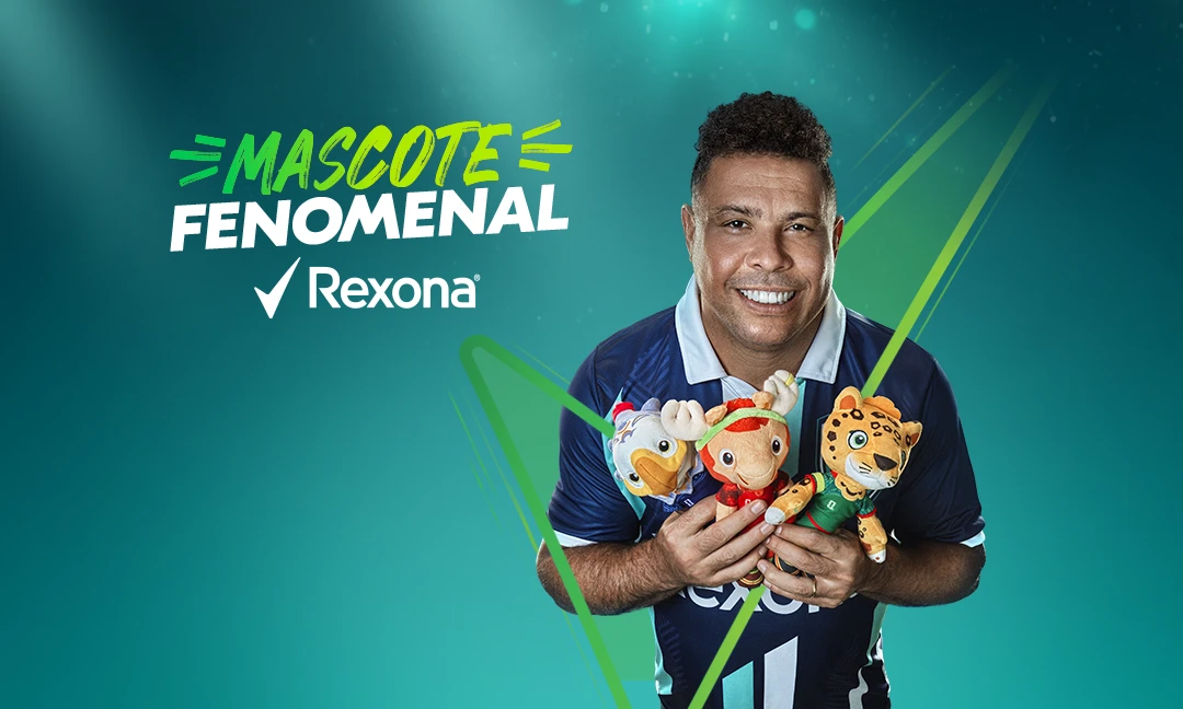 Banner do projeto Mascotes Rexona