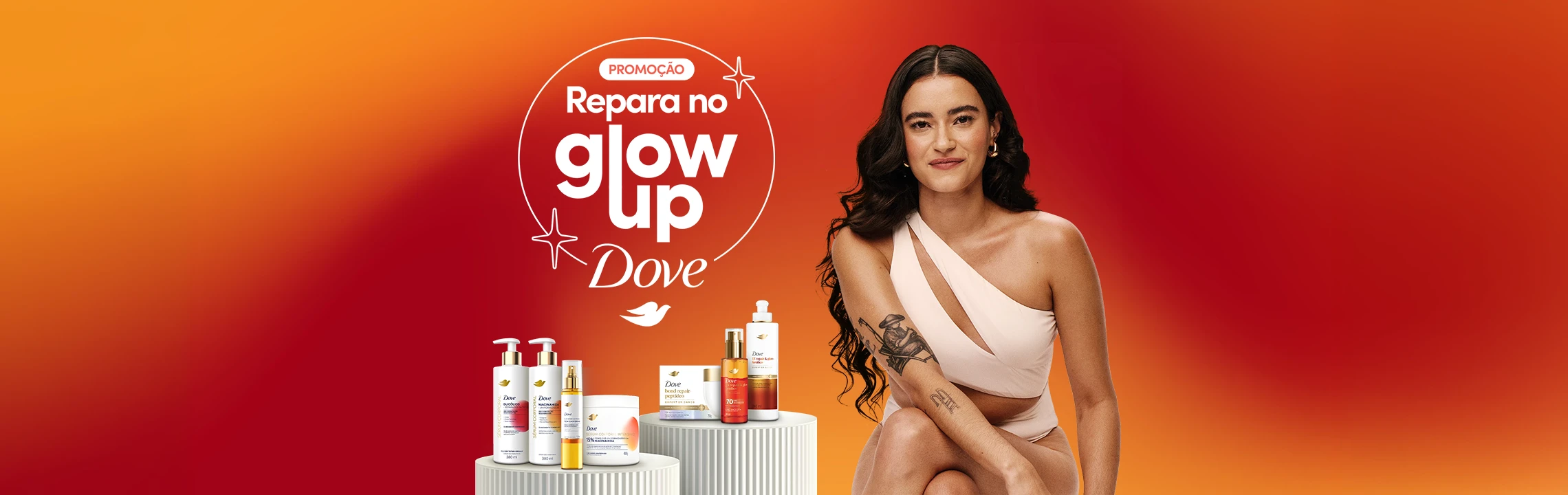 Banner do projeto Dove Glow Up